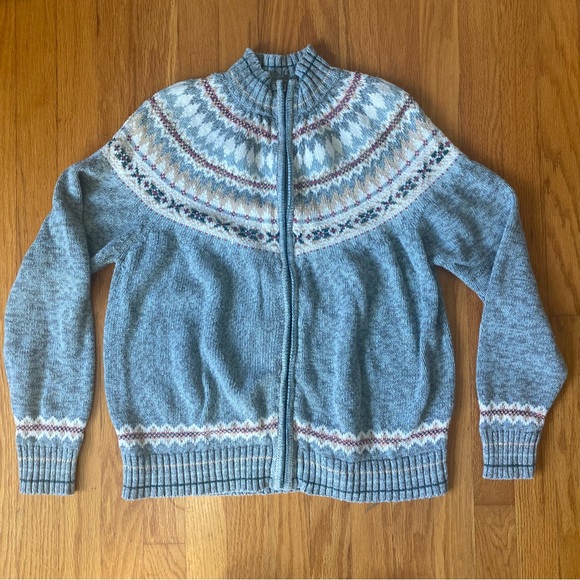 2001 Tiara Holiday Zip up Sweater - Picture 1 of 6
